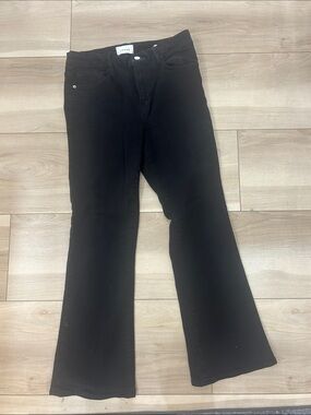 Frame Denim Black Flare Jeans